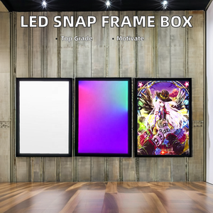 Kunden spezifische Cafe Restaurant LED Light box Schlanke Werbung Light Boxes Aluminium Ultra Thin Light Box Frame Extern