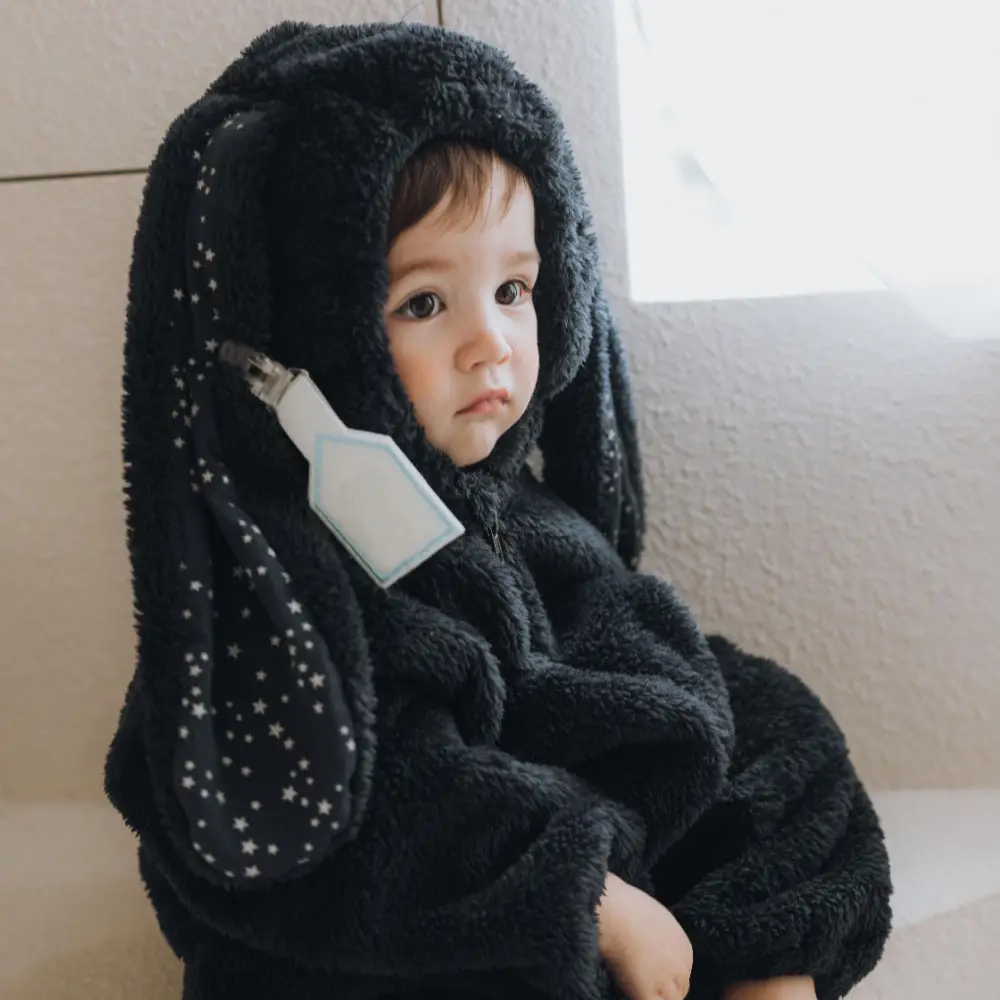 Roupas de inverno crianças inverno romper Cor Sólida bebê crawl roupas Plush flanela bebê usa Fur Warm Bear Macacão Infantil Onesie