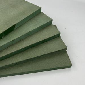Lamine melamin levhalar ile yüksek kaliteli ham düz yeşil ahşap <span class=keywords><strong>MDF</strong></span> su geçirmez lamine <span class=keywords><strong>MDF</strong></span> levha 6mm 9mm 18mm