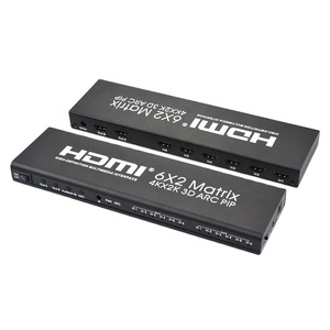 6 X 2 <strong>HDMI</strong> PIP Matrix Switch 6 in 2 Out 4K 60Hz <strong>HDMI</strong> Matrix Switcher 6x2 ARC Audio - Product Image 1