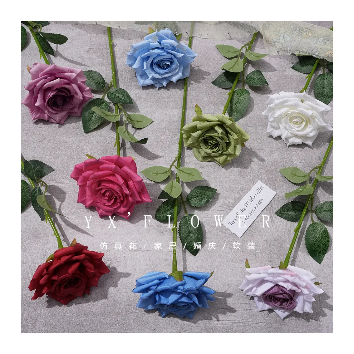 Fantasy Rose Factory Direct Sales Simulation Flower Wedding Home Decoration Flower Decoration Dried Flowers