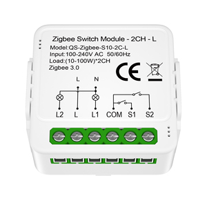 Módulo de interruptor Zigbee inalámbrico Tuya sin neutro con derivación o condensador para sistema de hogar inteligente - Product Image 2
