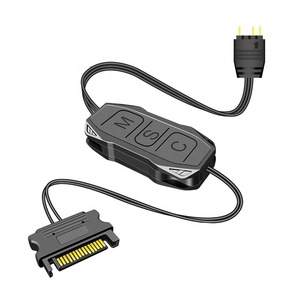 ARGB mini Controller 5V 3Pin Aura RGB Controller plastica SATA alimentatore striscia luminosa cavo telecomando - Product Image 1