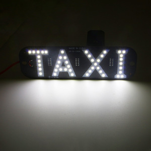 12V LED sinyal ışığı için taksi cam kabin gösterge lambası işareti ile çakmak fişi boş taksi işareti Led ışıkları - Product Image 3