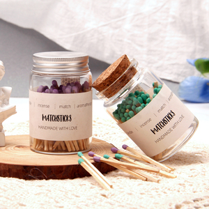 Factory Direct <strong>Sale</strong> Custom Private Label Handmade Personalized Custom <strong>Matches</strong> in Glass Jar with Metal Lid