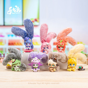 Sevimli kızın kalp sevgiliye çay parti kolye peluş Pop Mart Labubu bebek üç sevimli Popmart kör kutu Labubu Anime Anime stoys - Product Image 1