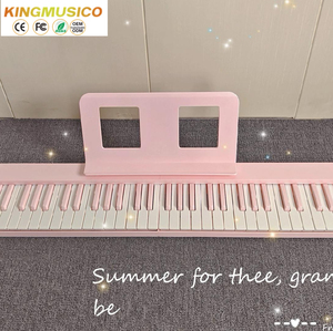Pink Color Folding Portable Digital Piano <strong>With</strong> 61/88 <strong>Keys</strong> in Teaching <strong>Function</strong> Electronic <strong>Keyboard</strong> New Arrival Hammer Piano - Product Image 6