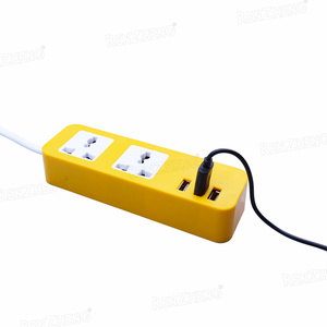 3 USB portu ve 2 yolu ile özelleştirilmiş çok fiş priz evrensel uzatma kablosu turuncu güç şeridi endüstriyel için - Product Image 3