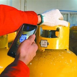 LPG Gas Cylinders Tracking Solution with Scratch Resistance bar <strong>Code</strong> Tags Outdoor Use 20 Years - Product Image 2