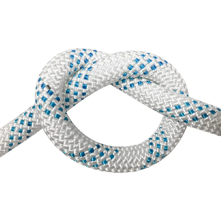 Corda colorida branca 6mm, corda de poliéster trançada sólida