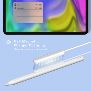 ปากกาสไตลัสสำหรับ Apple Pencil 2,ปากกาสไตลัสพร้อมเซ็นเซอร์ปรับเอียงฟังก์ชันป้องกันการสัมผัสผิดพลาดปากกาสไตลัสพอร์ตชาร์จไร้สายพร้อมบันทึกการทำงานแบบกำหนดเอง - Product Image 5