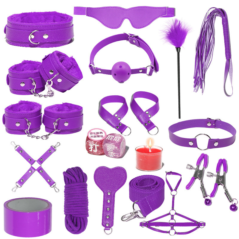 17pcs Purple Bondage Kit