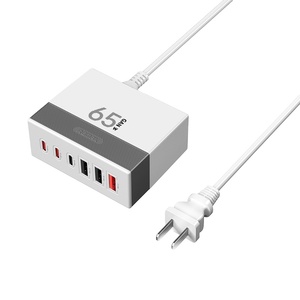 Remax RP-U117 65W porte di uscita Multiple simultanea veloce adattatore di ricarica supporta la ricarica per computer portatili tablet e telefoni - Product Image 1