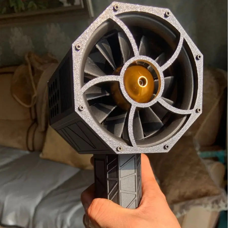 Nuevo 3,5 kg/S largo tiempo 4 horas potente pistola de aire de lavado de coches Turbo Jet ventilador eléctrico ventilador violento de mano secador de aire de eliminación de nieve