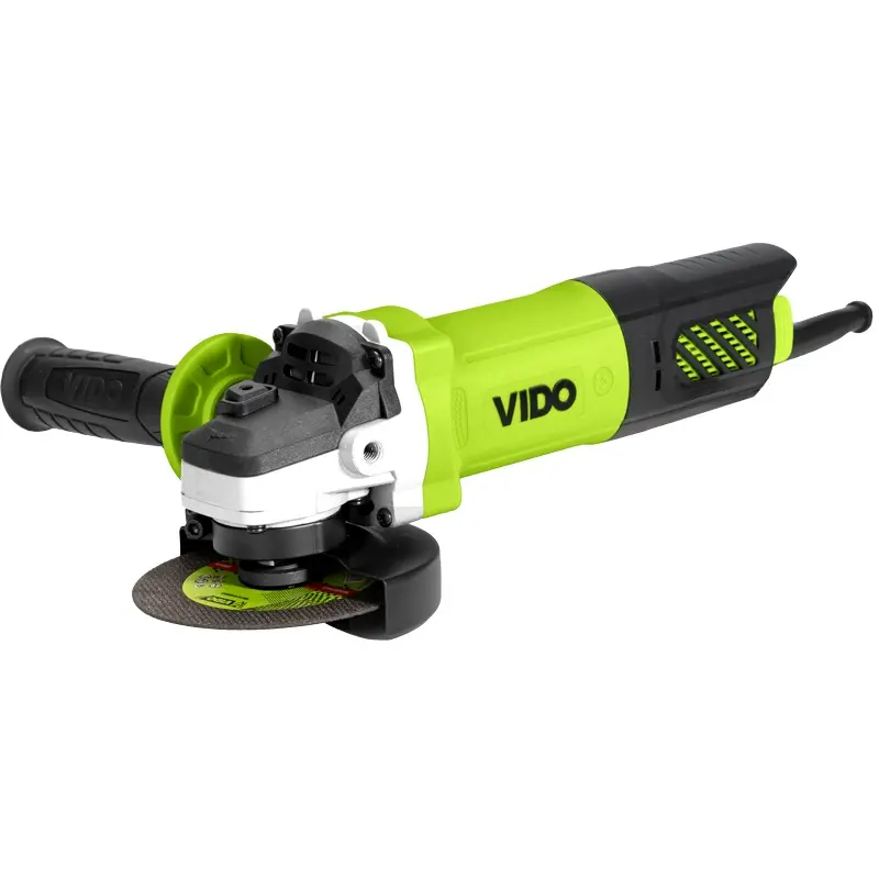 VIDO China professional power tool manual steel cutting 4 inches electric small angle grinder 100mm