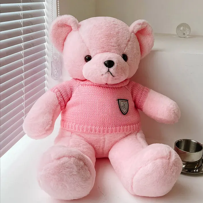 Oso de peluche rosa para el Día de San Valentín, 40cm, 60cm, venta al por mayor