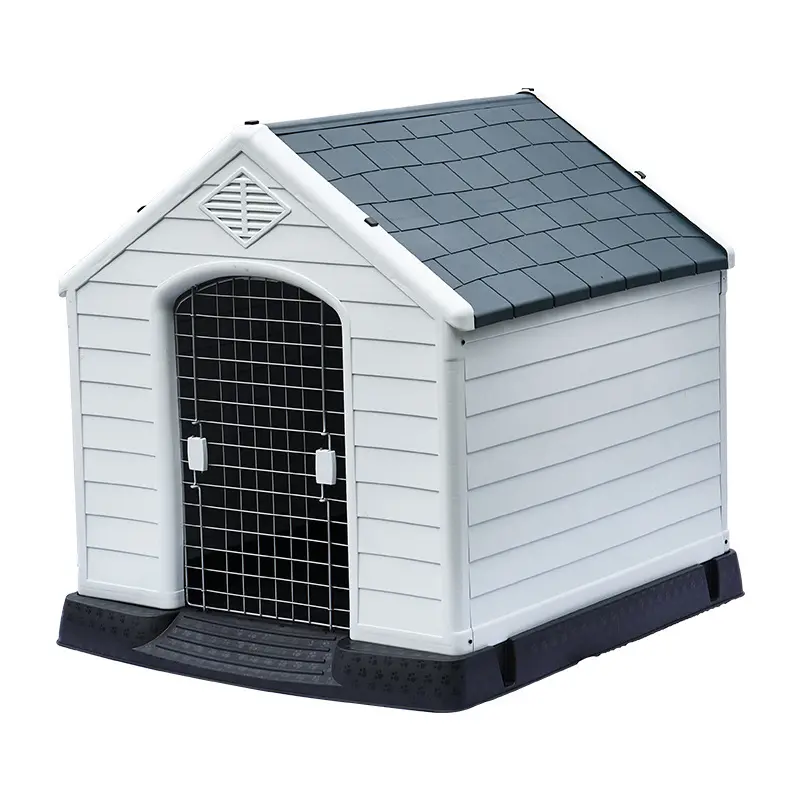 Niche en plastique moderne imperméable pour chiens, maison pour animaux de compagnie, grand, pour l'extérieur