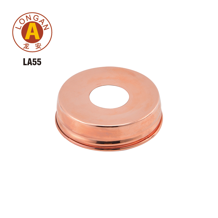Couvercle de pot Mason en or rose