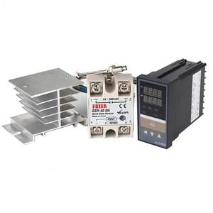 REX-C400 Digital PID <strong>Temperature</strong> <strong>Controller</strong> Thermostat + <strong>SSR</strong> 40DA/Relay <strong>Output</strong> + K Thermocouple 1m Probe +Heat Sink - Product Image 1