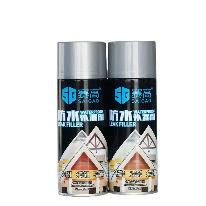 Anti Vazamento Selante Spray Paint Fix Repair eficaz branco preto cor Vazamento aferidor Spray