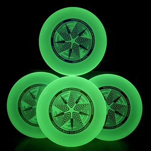 סיטונאי Custom מעופף דיסק חיצוני 175G אולטימטיבי זורח ניאון Frisbeed זוהר בחושך Frisbeed