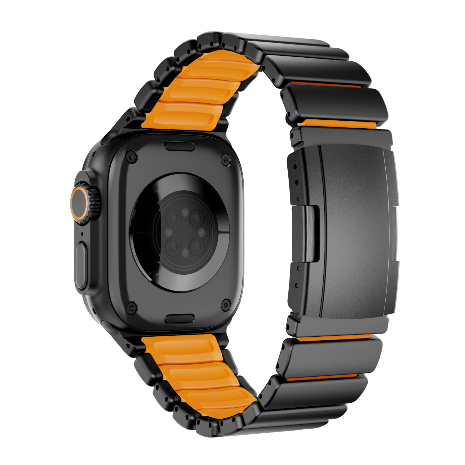Black and orange safety buckle