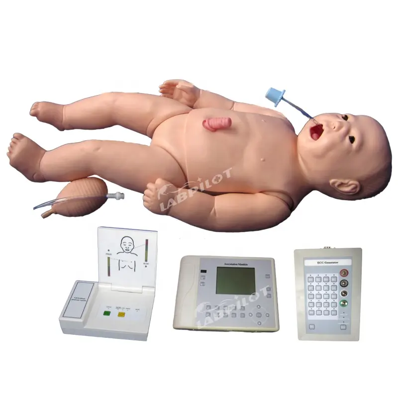 ACL Neonatale Infermieristica Manichino Intubazione, CPR, Auscultazione, Defibrillazione e ECG Insegnamento Mannequin