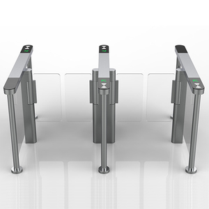 Puerta de velocidad de color blanco para sistema de control de acceso de parque temático Torniquetes Producto - Product Image 3