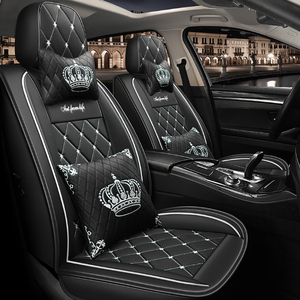 Toàn Bộ Xe Chỗ Ngồi Bao Gồm PU Da Phổ Car Seat Covers Vàng Xe Chỗ Ngồi Bao Gồm Cho Perodua MYVI - Product Image 6