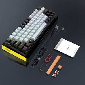 Mini 61 teclas Teclado para juegos de computadora 60% Inalámbrico RGB Retroiluminado Teclado mecánico para juegos - Product Image 4