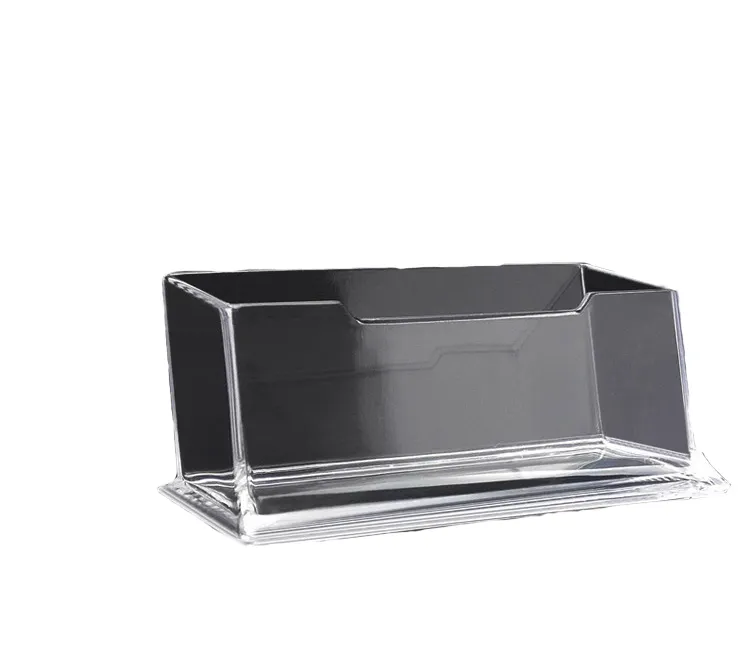 Venda quente Transparente Business Card Case Display Rack Business Folding Id Card Holder Business Card Packaging Box