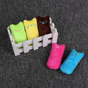 Juguete de hierba gatera de tela ecológica, juguetes interactivos con forma de Animal bonito para gatos juguetones, animales pequeños encantadores, juguete para mascotas - Product Image 2