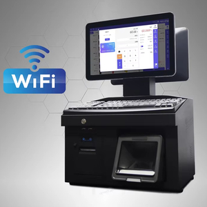 14-Inch All-in-One POS Terminal Supermarket Cash Register With Android &amp; Win10 Desktop POS <strong>Systems</strong> <strong>Computer</strong> - Product Image 4