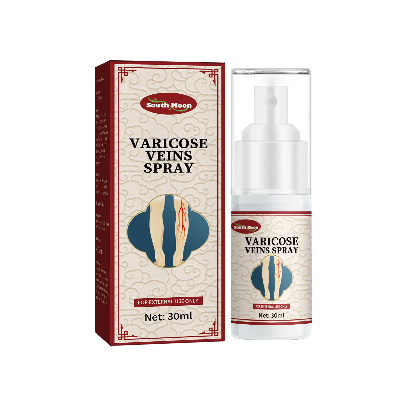 South Moon Vein Repair Agent Varicose Massage Relieves Earthworm Leg Repair Soreness Swelling Body Care