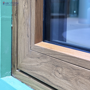 Fuson fabrikasının yeni özelleştirilmiş boyutu için çift cam PVC bodrum pencere Foshan gelen güvenli paslanmaz çelik ekran Nettin ile