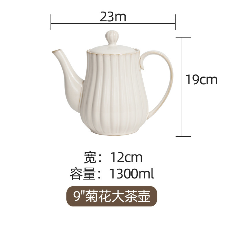 Grande théière 9 pouces 1150ml 12/carton