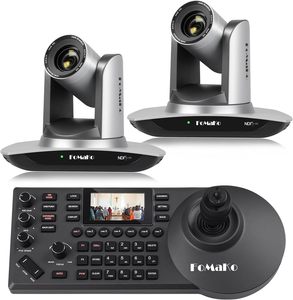 Комплект 2024 фотоаппарата FoMaKo NDI PTZ 20X оптический зум BN402 HDMI PTZ камера и контроллер клавиатуры PTZ комплект - Product Image 1