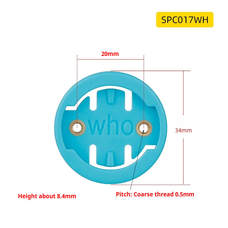 3 (Wahoo) Distancia entre orificios: 20 mm