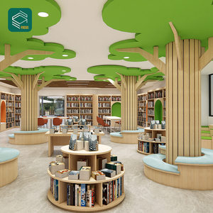 ชั้นวางหนังสือสำหรับร้านค้าทำจากเฟอร์นิเจอร์ห้องสมุดที่ตั้งหนังสือสำหรับร้านค้า - Product Image 6