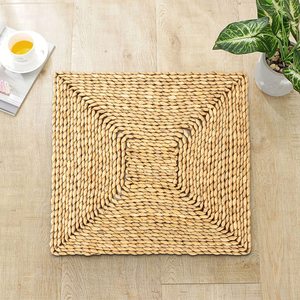 Homeplus 2025新到广场玉米皮编织圆垫手工天然稻草桌垫耐热餐垫 - Product Image 4