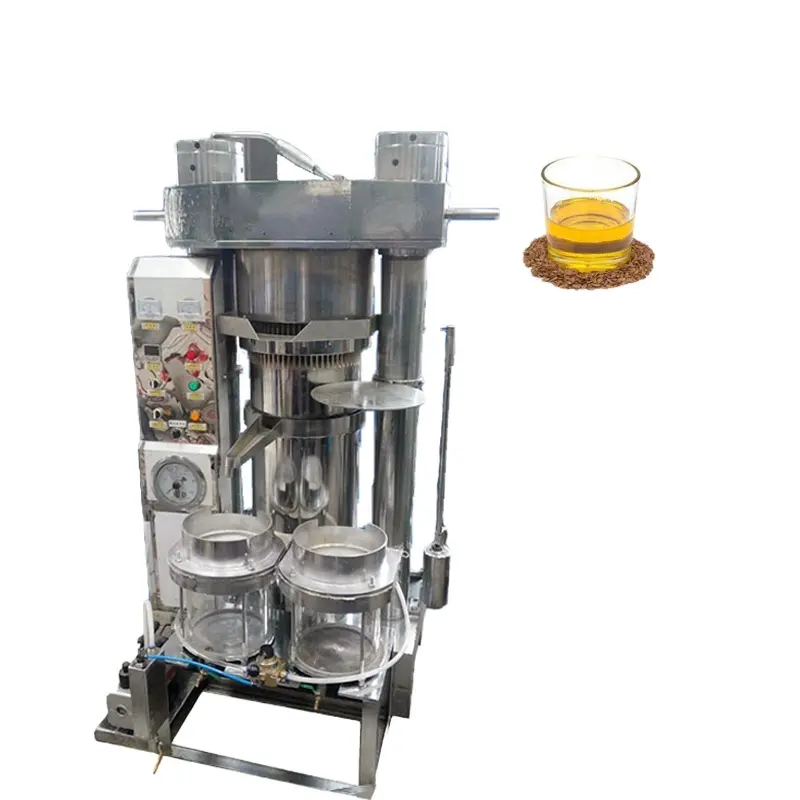 Máquina de imprensa de óleo de sésame, óleo de noz orgânica hidráulica de óleo comestível 100%