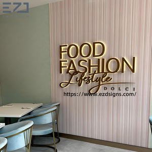 屋外/屋内フードファッション店フロントサインLEDバックライト3DライトミートBBQサインボードデザインショップ用 - Product Image 2