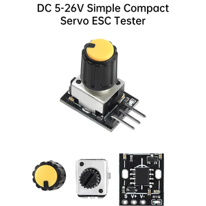 DC 5-26V piccolo Tester di regolazione Servo elettrico fai da te Brushless ventilatore modello aereo regolatore motore PWM regolatore di velocità - Product Image 5