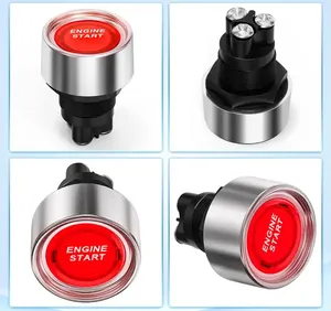 スタートエンジンボタン12VDC 50ASPSTオンオフモーメンタリースイッチレッドカースタートエンジンボタンステータプッシュスタートイグニッションスイッチ - Product Image 3