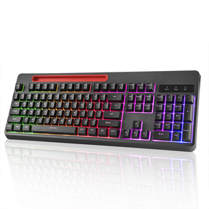 2.4G <strong>Wireless</strong> <strong>Keyboard</strong> Office Notebook Desktop <strong>Keyboard</strong> with Mobile Stand RGB Backlight Gaming <strong>Keyboard</strong> with Tablet Support