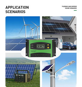 GT solare Display LCD doppio USB ST3024-40A 12V/24V pannello solare PWM Controller 10A 20A 30A solare - Product Image 6