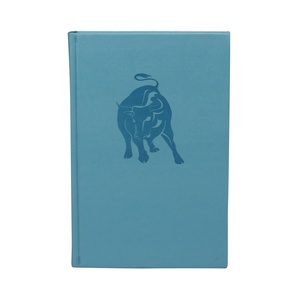 A5 PU Leder Notebooks mit gerader Ecke mit Logo geprägt