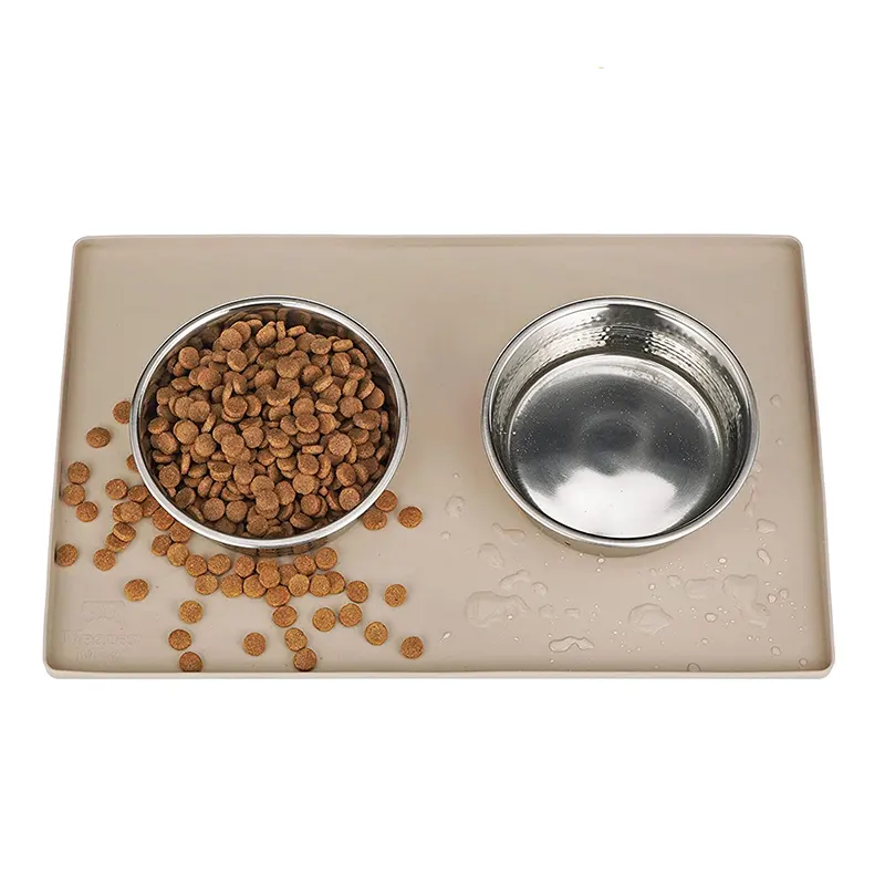 Tappetino per animali domestici aggiornato personalizzato tappetino per alimenti per animali domestici in Silicone antiscivolo impermeabile