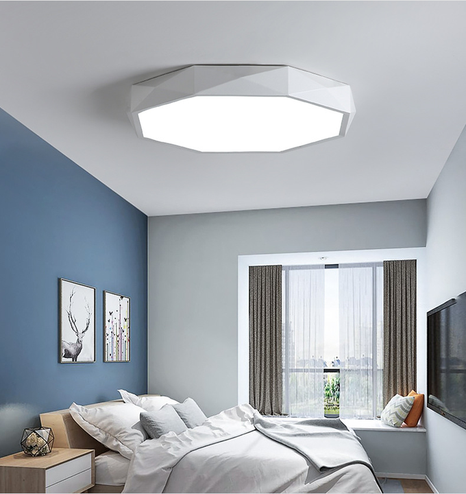 Macaron Octagonal LED Ceiling Light Simple Modern Nordic Indoor Lighting Bedroom Children Room Light