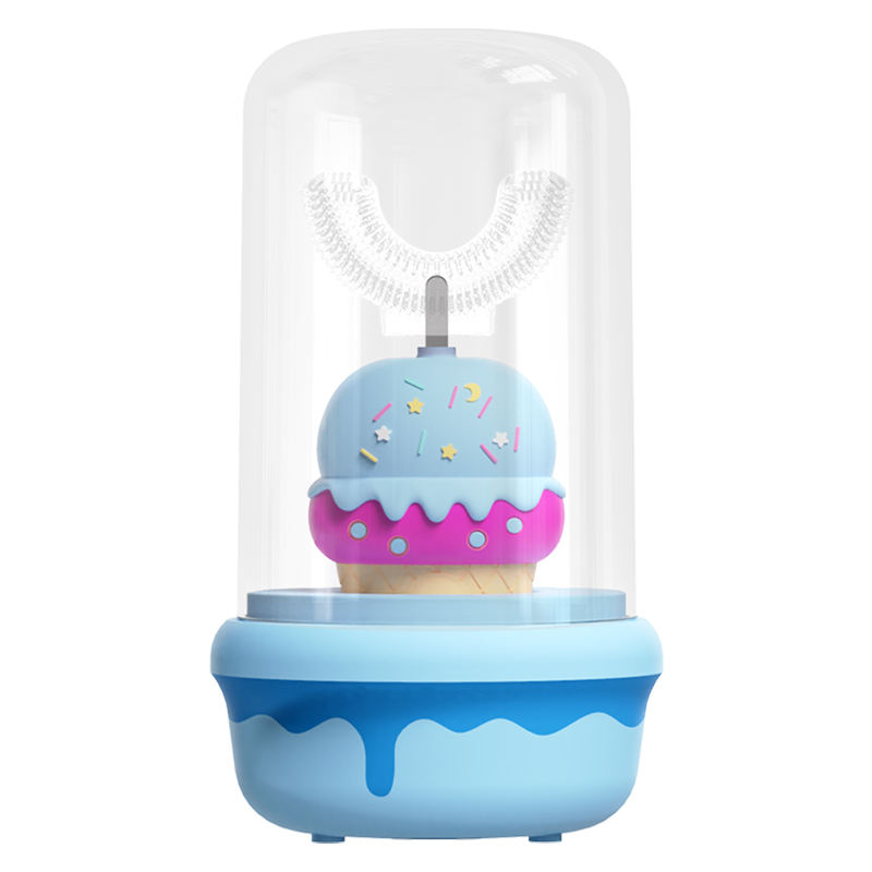 แปรงสีฟันไฟฟ้า-ไอศกรีมสีน้ำเงิน